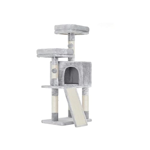 45.3-Inch Cat Tree with Scratching Post and Ramp Q7533