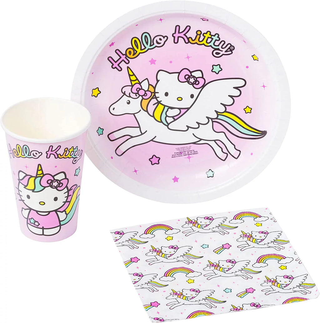 Paper Plates Cups Napkins Party Pack Set, 60 Piece H644891