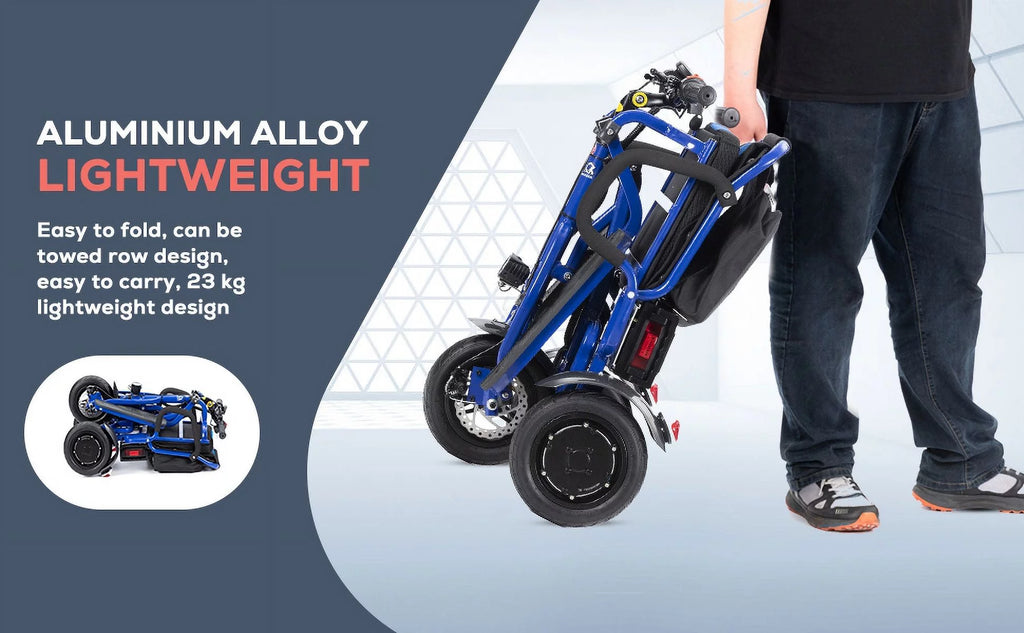 Blue Folding Mobility Scooters P246
