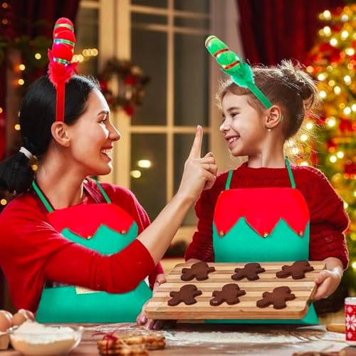Red & Green Apron T739