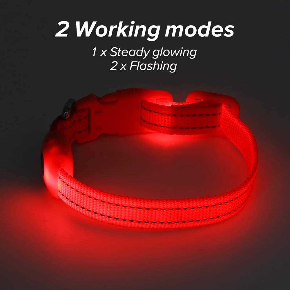 Light Rechargeable LED Dog Collar I69299