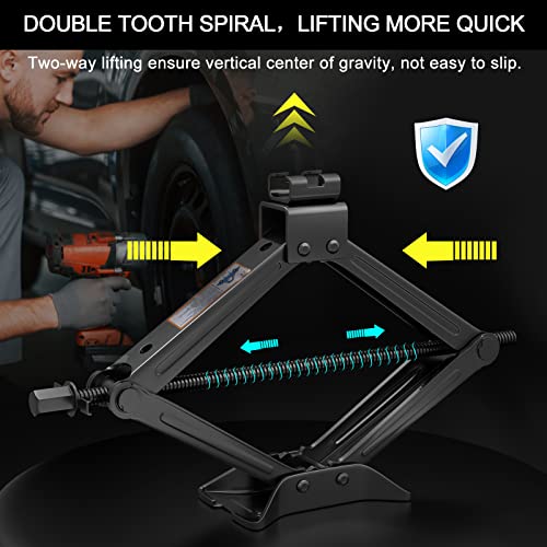 2.5 Ton Universal Scissor Jack with Lug Wrench C6703