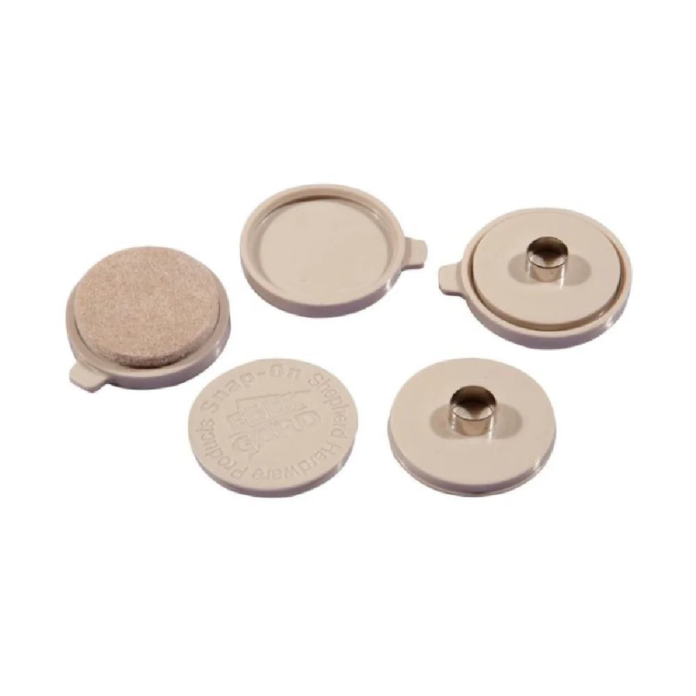 Beige Round Furniture Pads 8 Count U4419