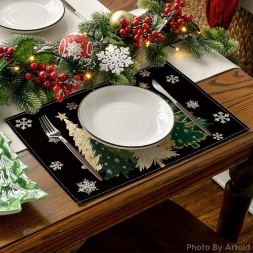 Red Christmas Placemats Set of 4 P561