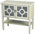 Black 2 Door Accent Console Cabinet with Bottom Shelf B726720