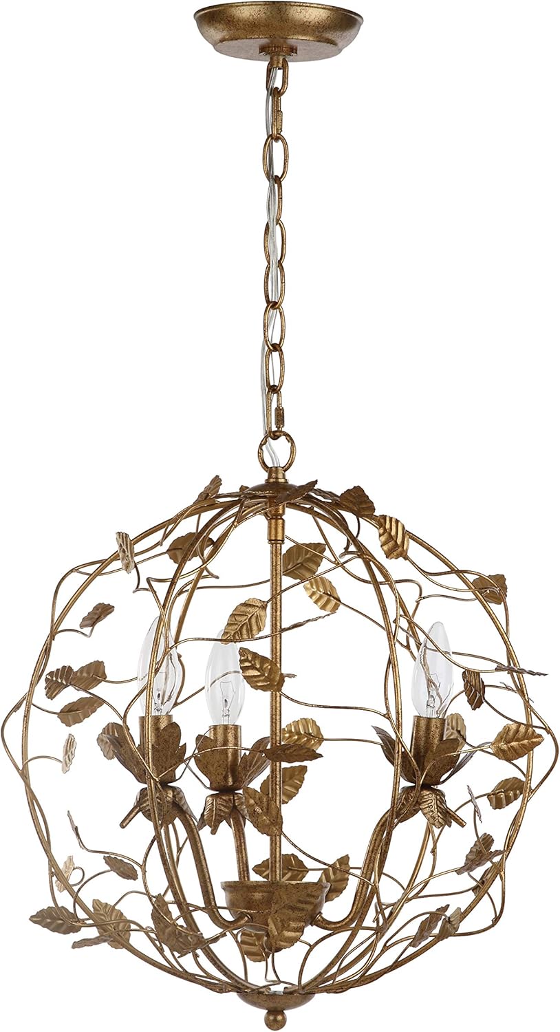 Gold Leaf Chandelier F389758