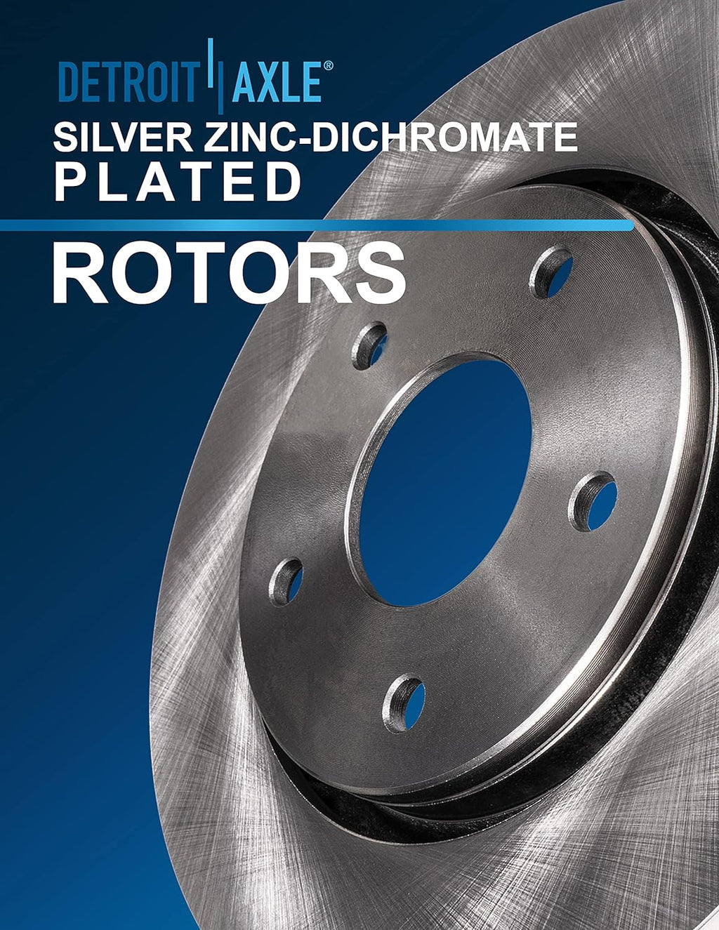 Front and Rear Disc Rotors + Ceramic Brake Pads 8pc Set H25719