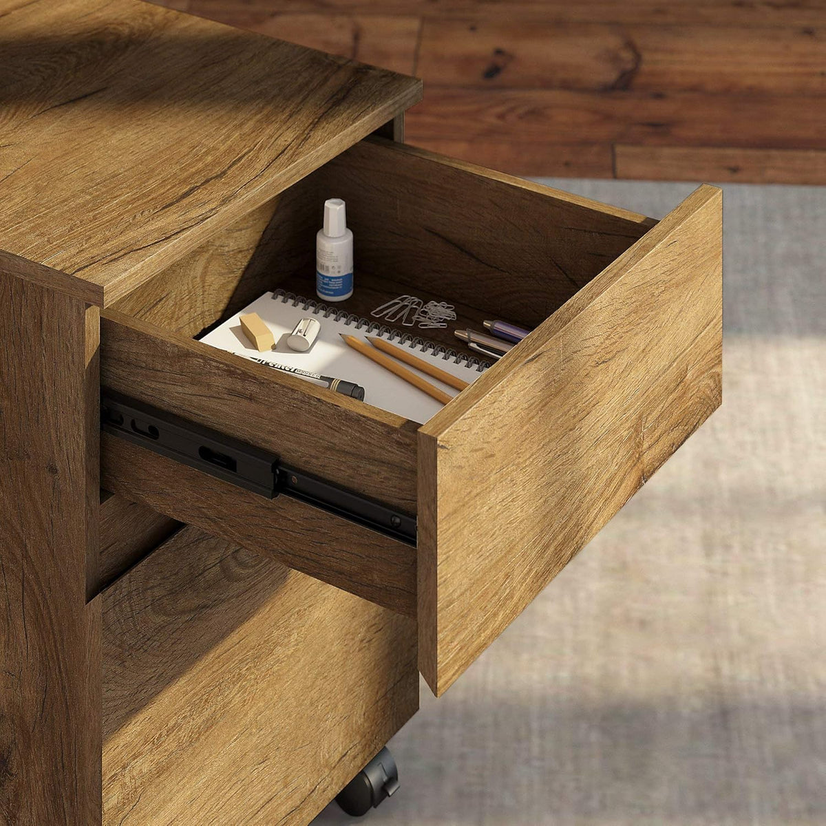Rustic Brown File Cabinet C295