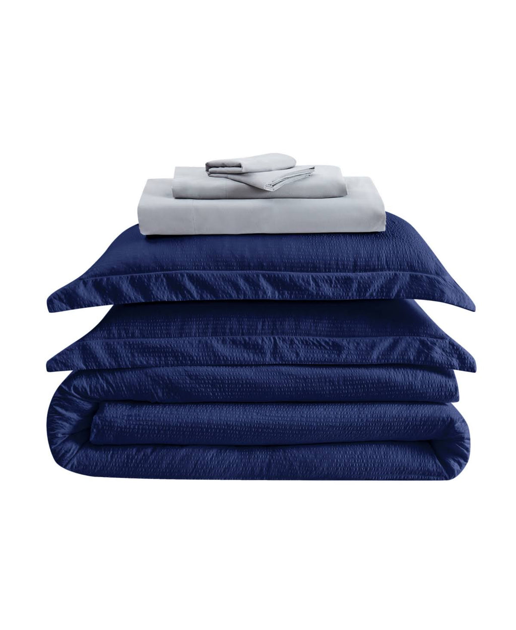King Gray 7 Piece Bed in A Bag Z1871