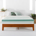 Cherry Twin Solid Wood Platform Bed with Wooden Slats M3535