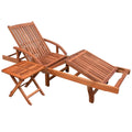 Acacia Wood Adjustable Chaise Lounge Q904