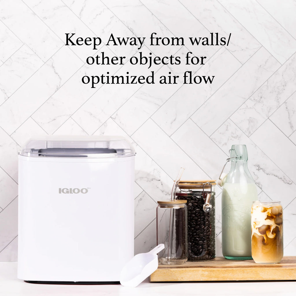 Automatic Portable Countertop Ice Maker Machine White H326