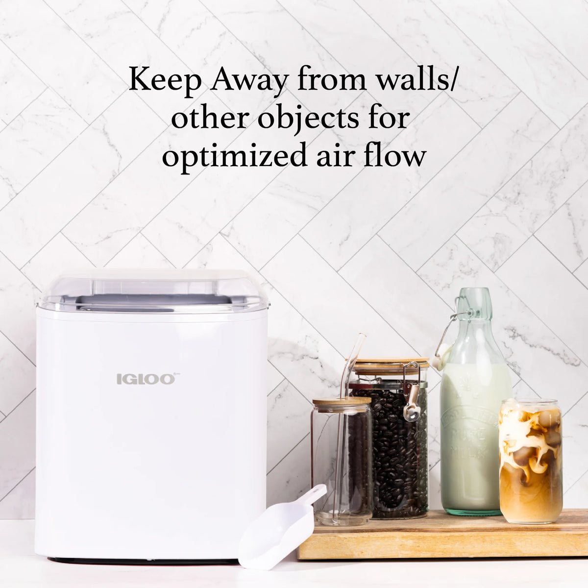 Automatic Portable Countertop Ice Maker Machine White H326