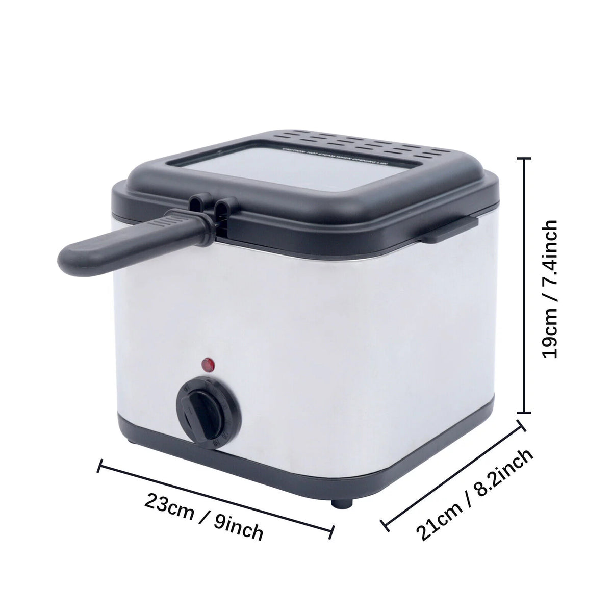 Electric Deep Fryer 2.5 Liters Stainless Steel 1000W E504