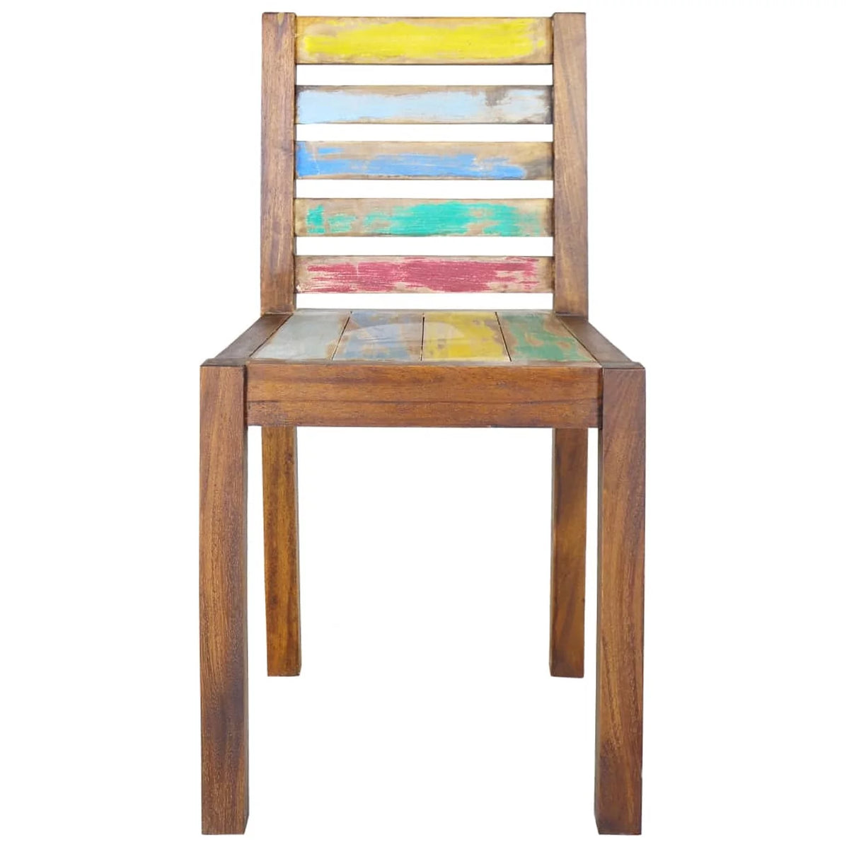 4 Piece Reclaimed Wood Dining Chair Set J551