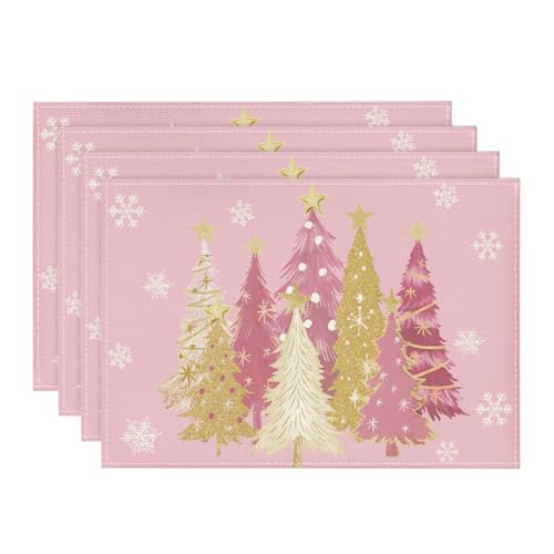 Red Christmas Placemats Set of 4 P561