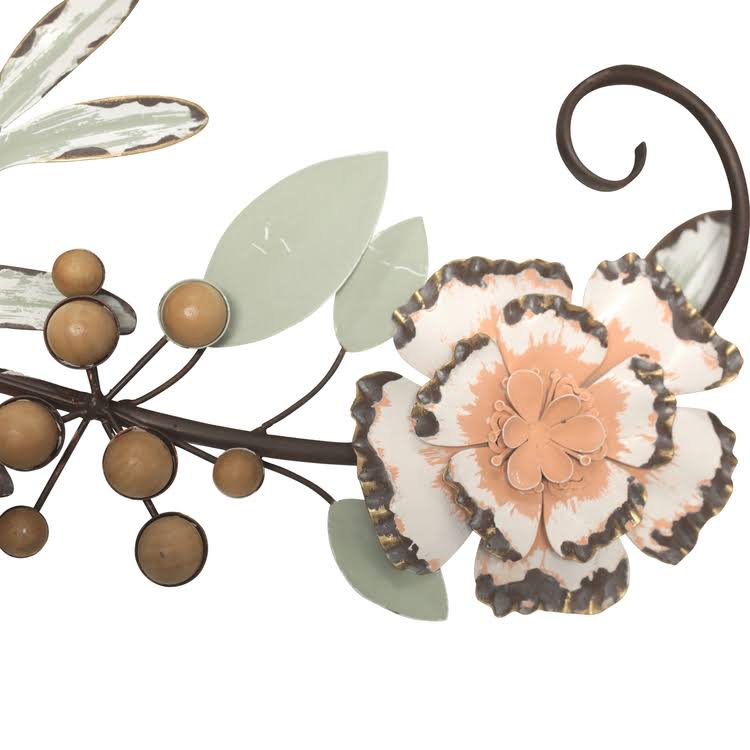 Tropical Floral Over The Door Wall Decor T1564