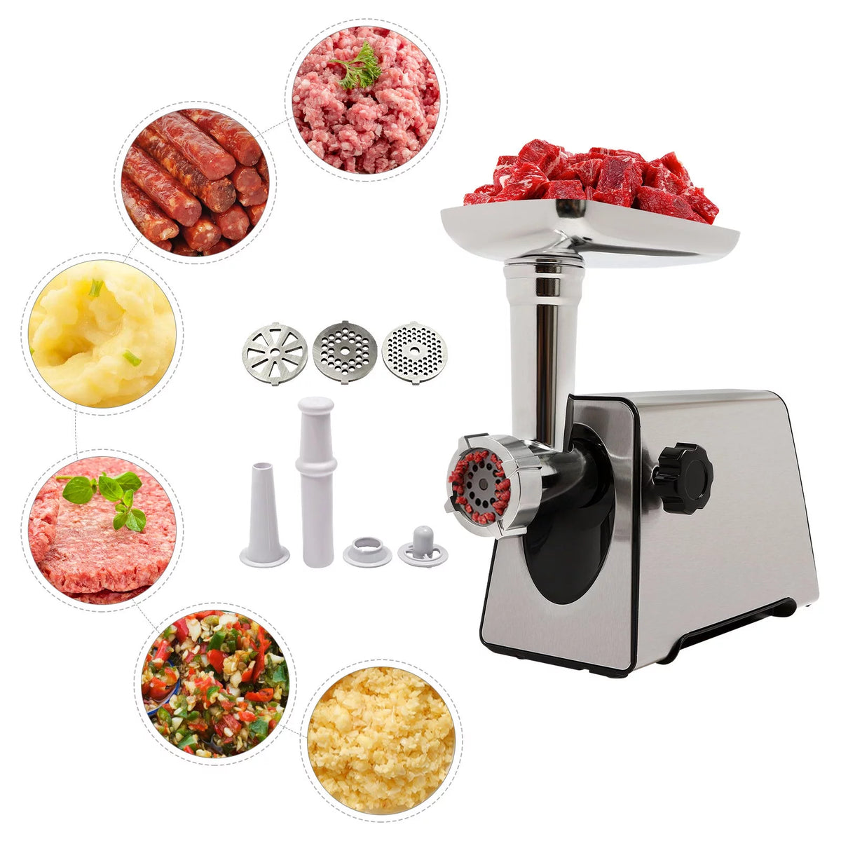 Electric Stainless Steel Meat Grinder J599114