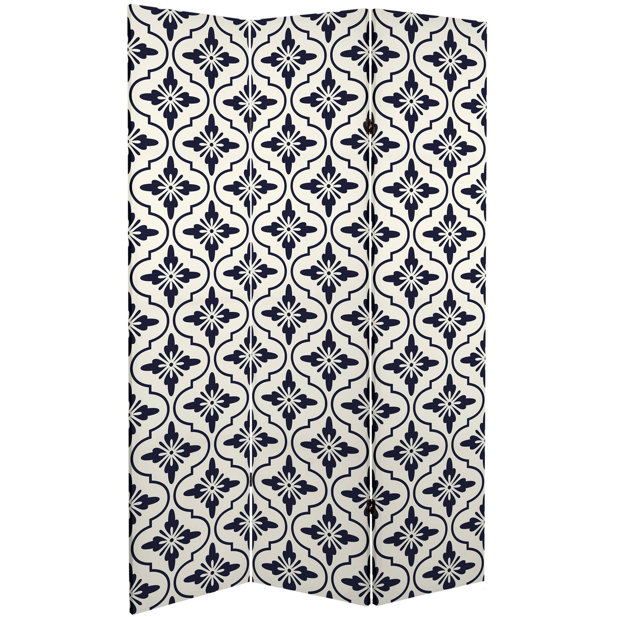6 ft. Tall Double Sided Canvas Room Divider Q34741
