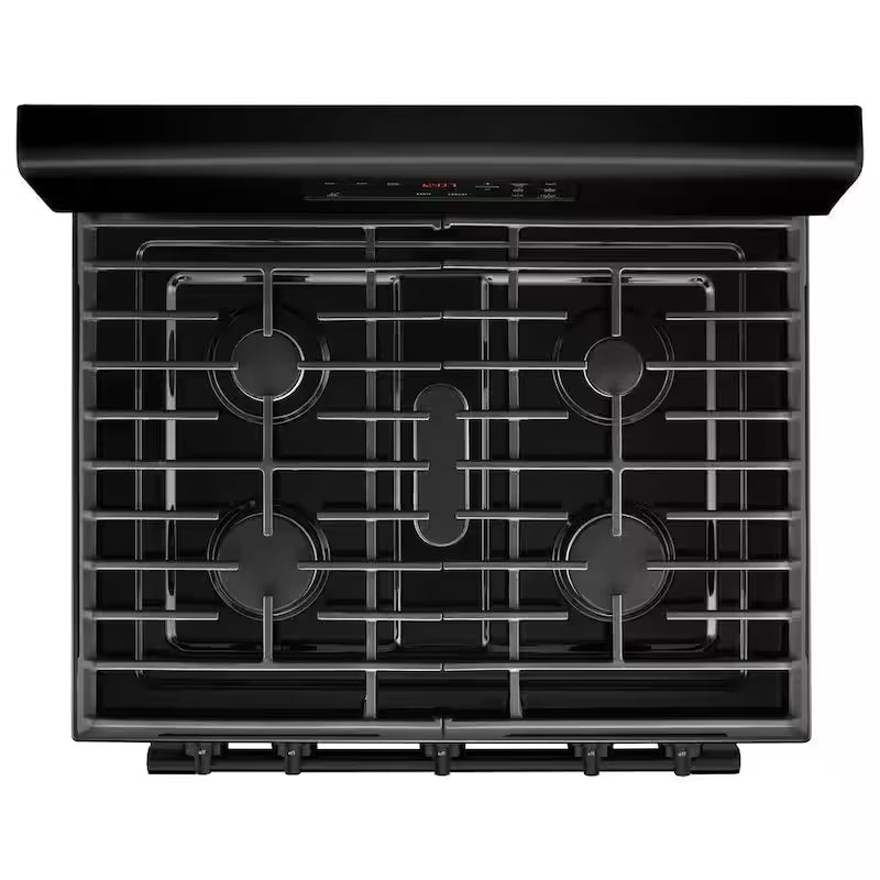 Gas Range with 5th Oval Burner in Black F972