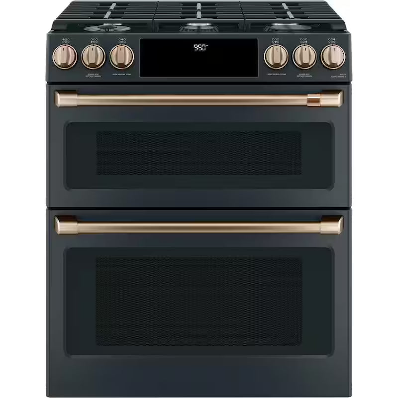 Gas Range Handle and Knob Kit in Brushed Bronze J783