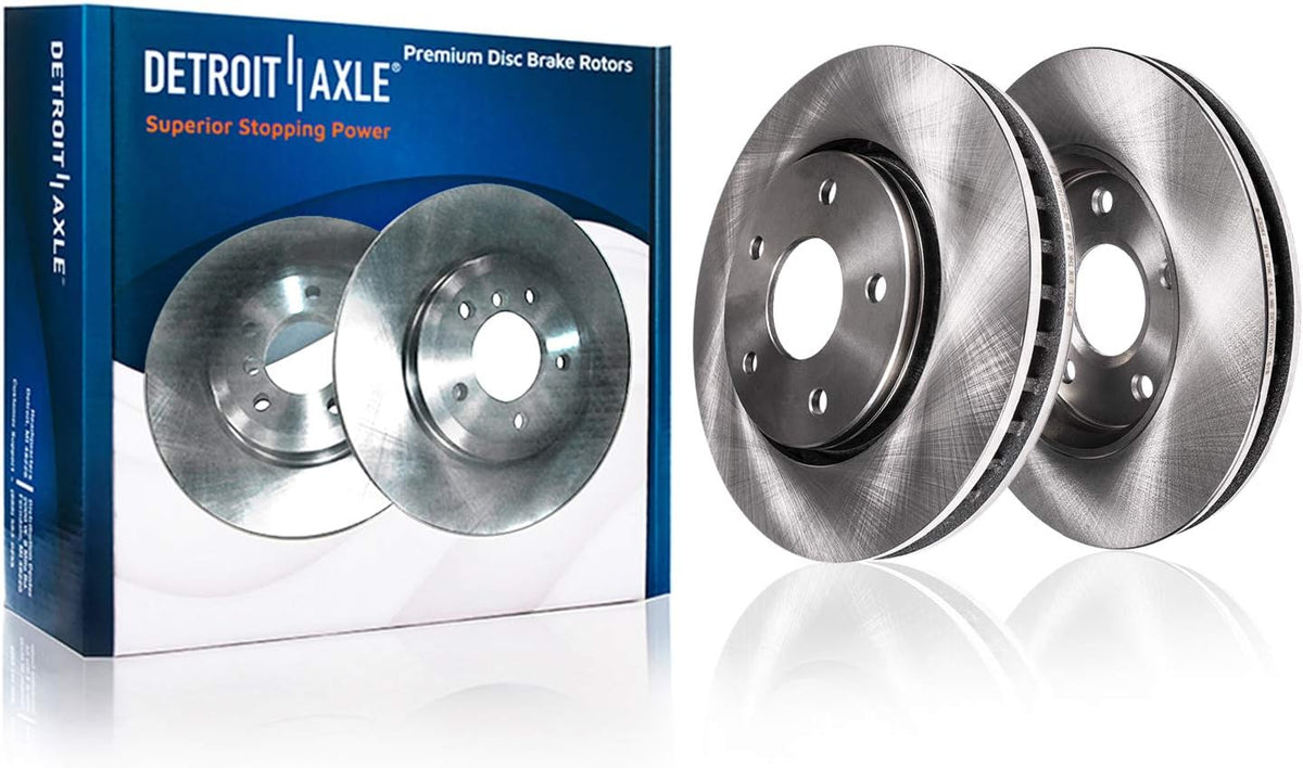 Front and Rear Disc Rotors + Ceramic Brake Pads 8pc Set H25719