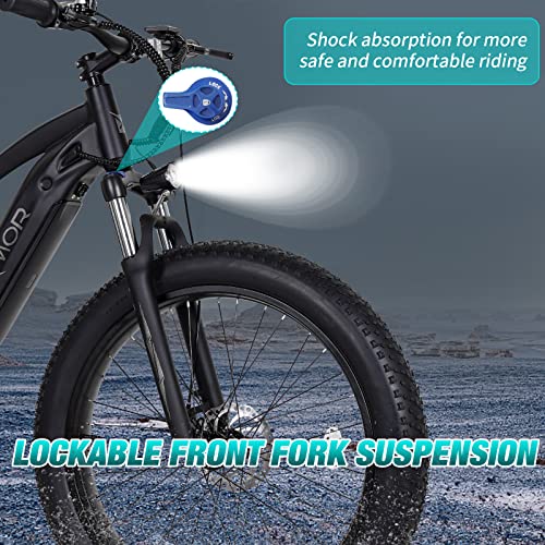 750W Electric Bike 48V 14AH Removable Battery 27.5" Fat Tire 7 Speed Z68562