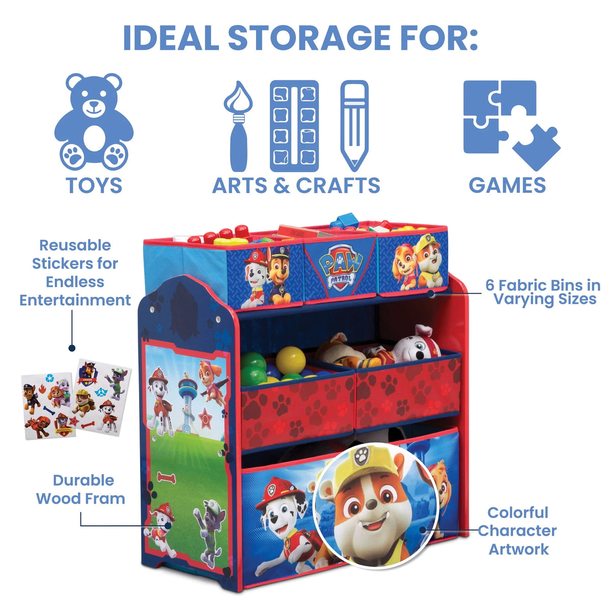 Multi-Bin Toy Storage Organizer I371649