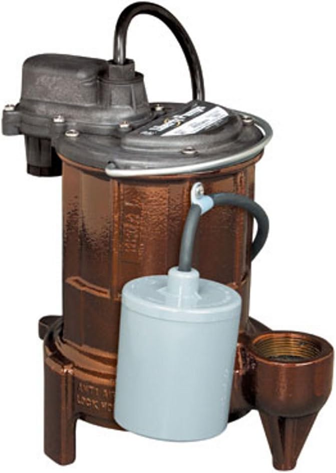 1/3 HP 1-1/2 Inch Cast Iron Automatic Submersible Sump Pump L398