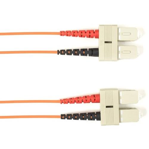 Black Duplex Fiber Optic Patch Cable O366
