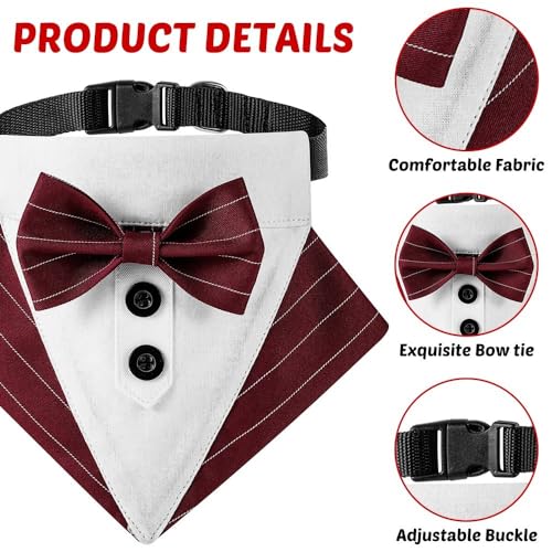 Adjustable Dog Bowtie Bandana W64695