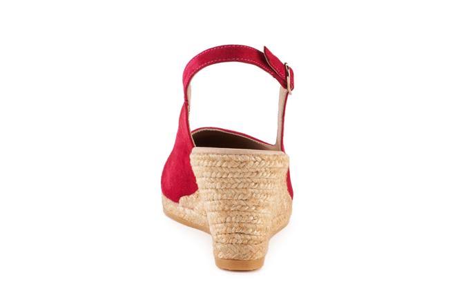 Suede Slingback Buckle Wedges H27505