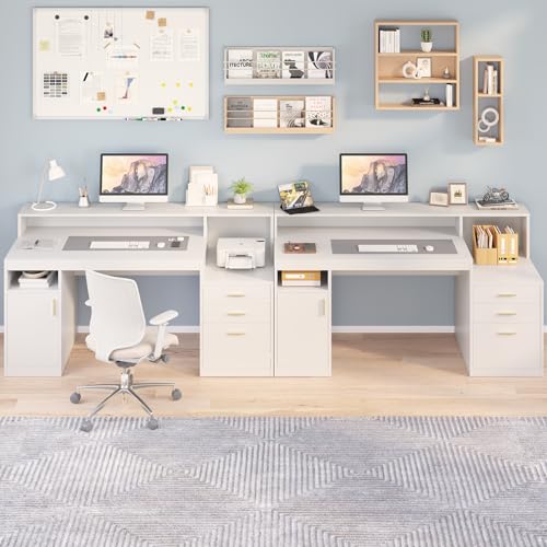Black Computer Desk with 3 Drawer and Storage Shelves I353
