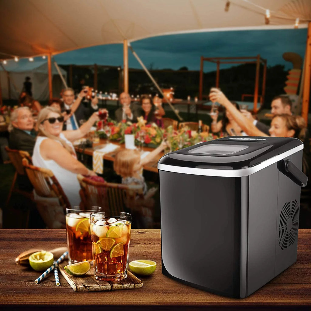 Portable Ice Maker with 2 Optional Ice Cube Sizes G715