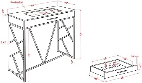 Chrome and Black Metal Counter Height Table O62373