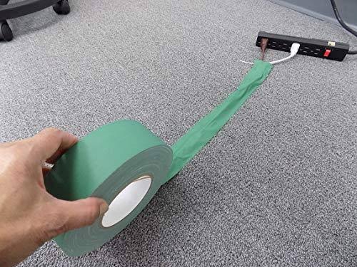 Green Low Gloss Gaffer Tape 2 in. x 60 Yards Pack of 24 W570