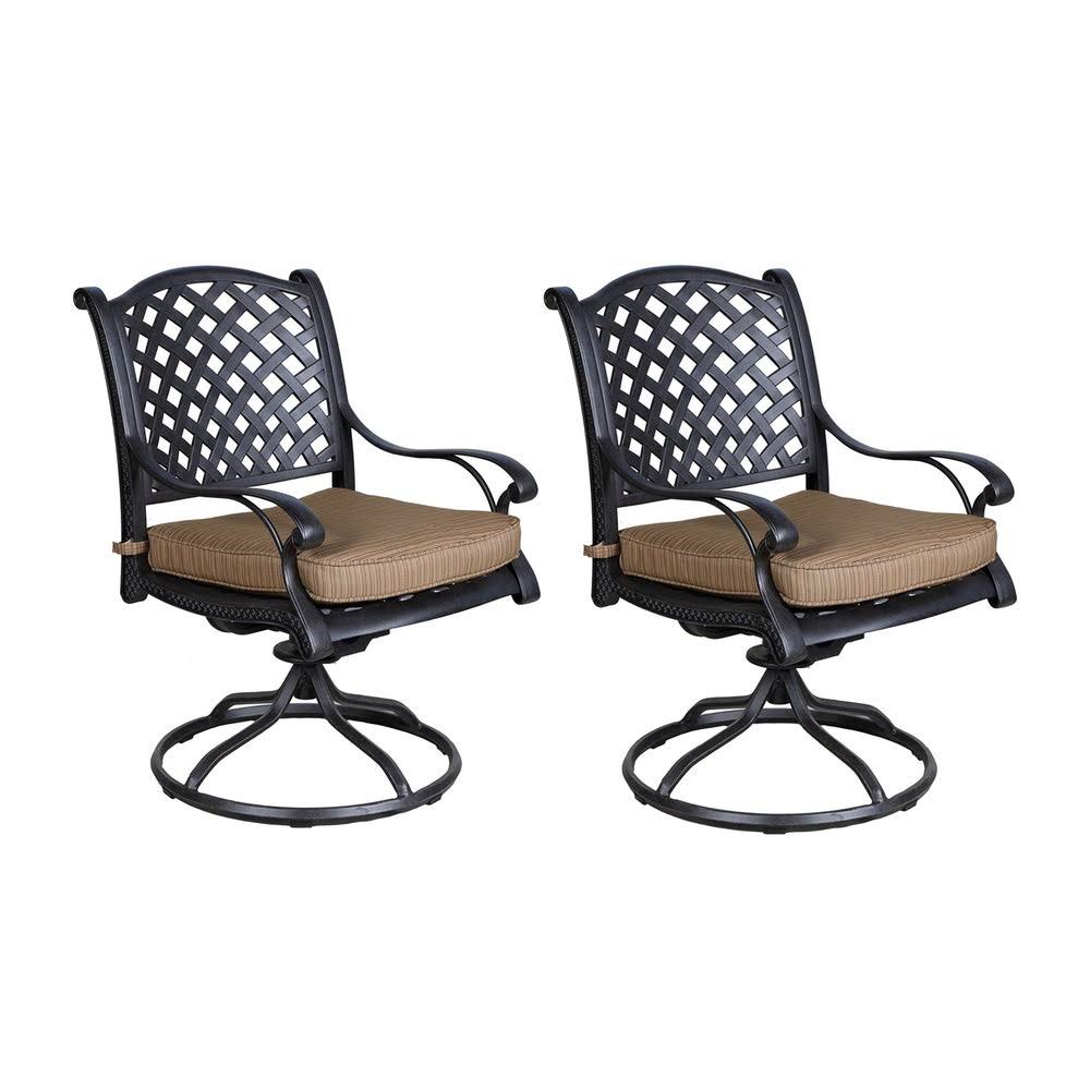 Olefin Aluminum Dining Swivel Rocker with Cushion Set of 2 M640