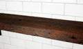 Reclaimed Wood Mantel Shelf with Steel Angle Brackets C906