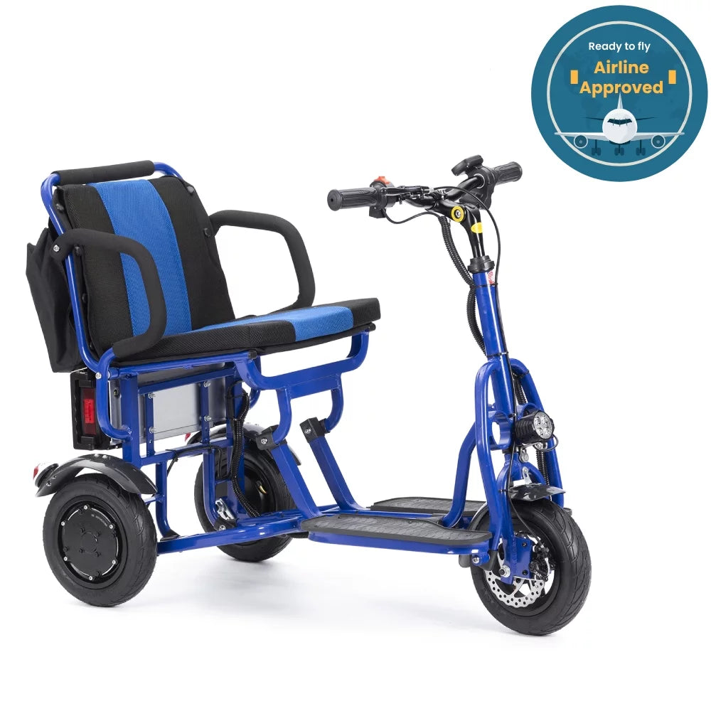 Blue Folding Mobility Scooters P246