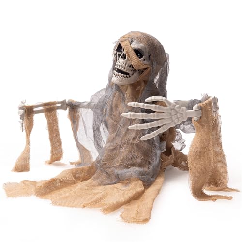 Animatronics Zombie Skeleton with Glowing Eyes and Sounds Z6042