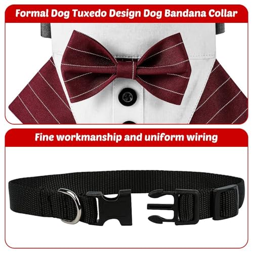 Adjustable Dog Bowtie Bandana W64695