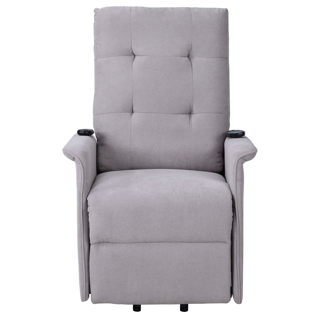 Power Lift Recliner Chair Light Gray J529
