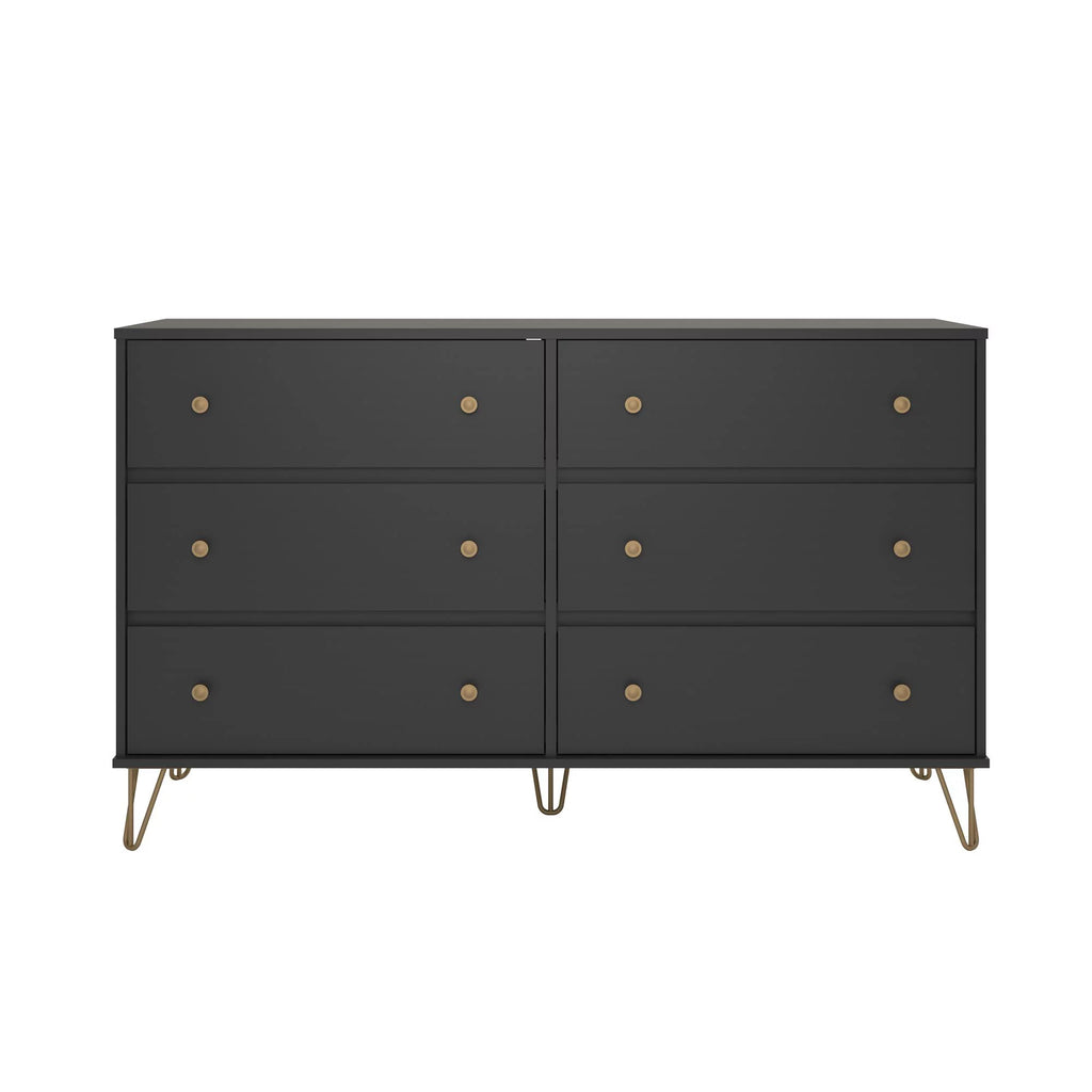 Black 6 Drawer Dresser M544843