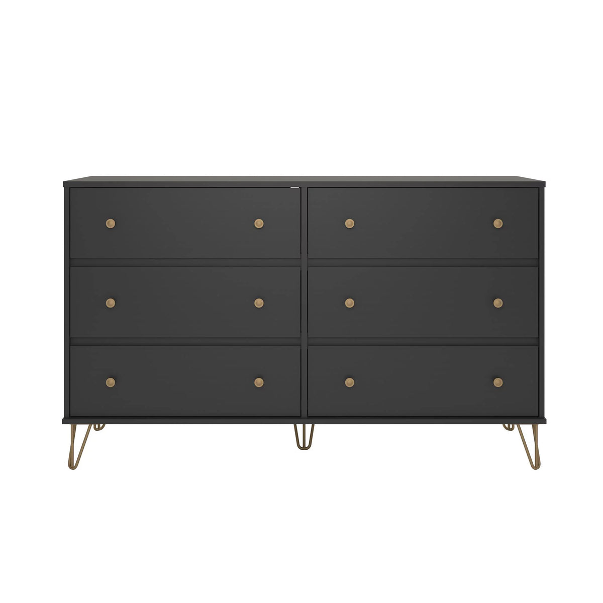 Black 6 Drawer Dresser M544843