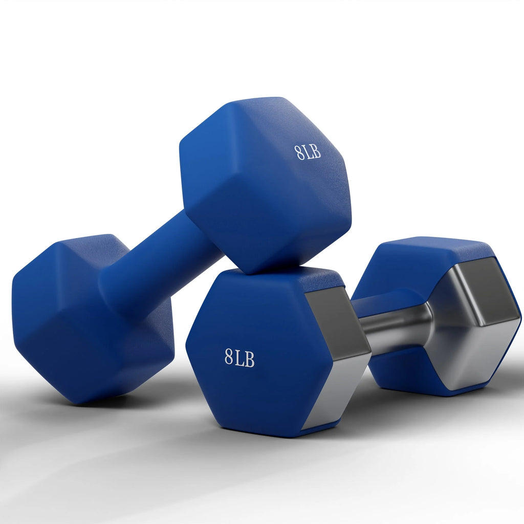 Set of 2 Black 35LB Hex Dumbbells I5612