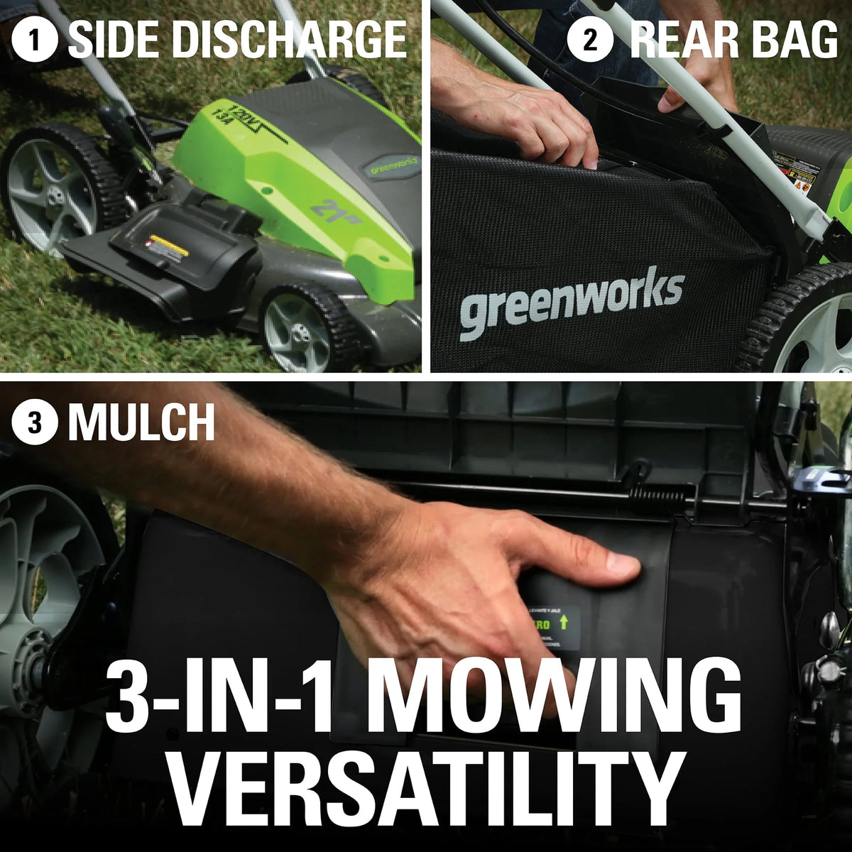 21 Amp Corded Electric Walk-Behind Push Lawn Mower N112