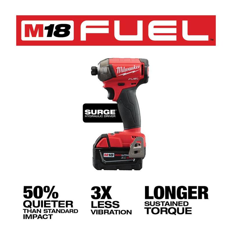 18V Lithium-Ion Brushless Cordless 1/4 in. Hex Hydraulic Impact Driver Kit M4068