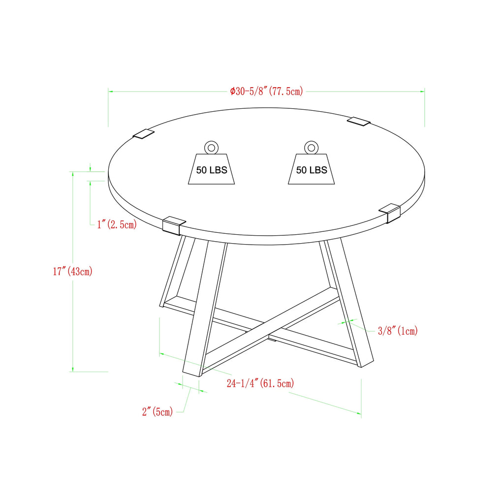 Grey Wash Coffee Table X143060