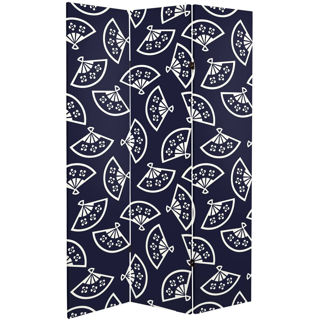 6 ft. Tall Double Sided Canvas Room Divider Q34741