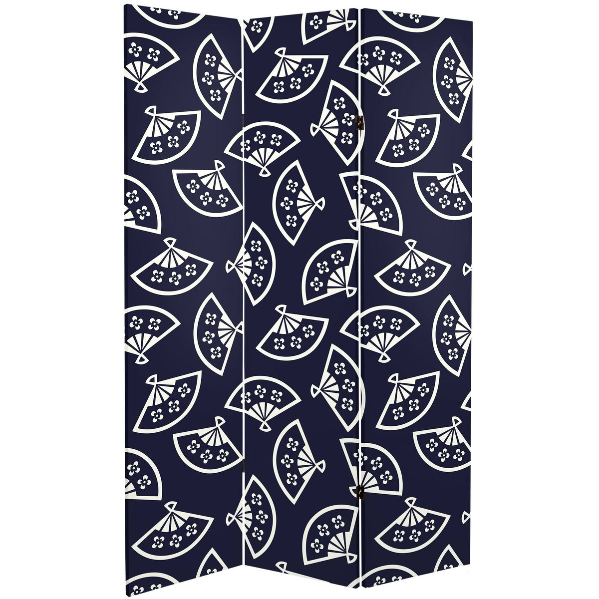 6 ft. Tall Double Sided Canvas Room Divider Q34741